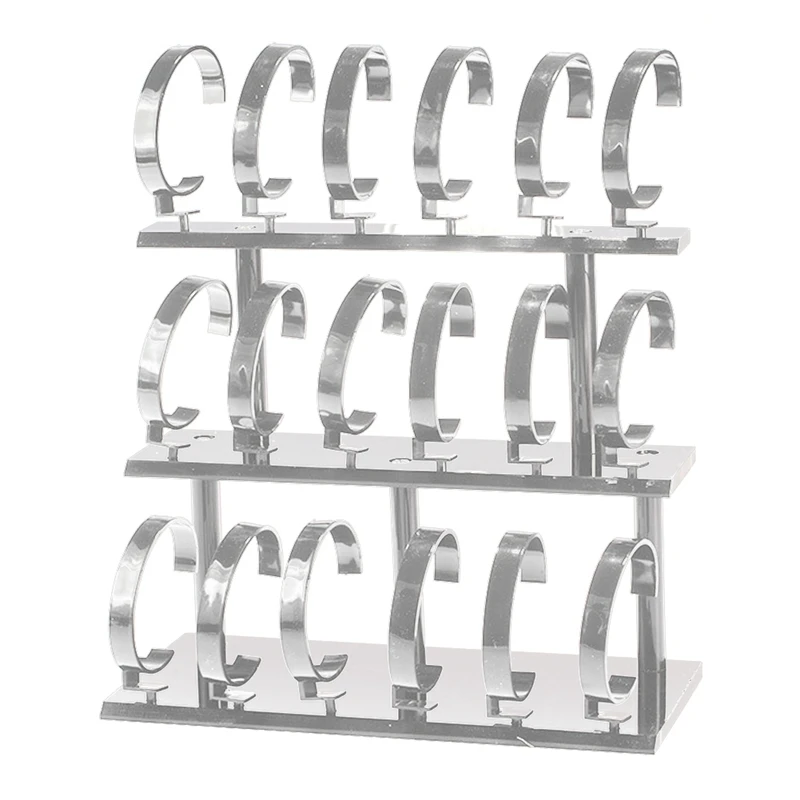 

Acrylic Three-Layer 18-Digit Watch Display Storage Rack
