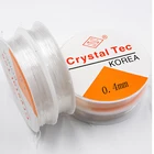 Веревка эластичная прозрачная, 0,4-1,0 мм, для изготовления украшений, браслетов и ожерелий