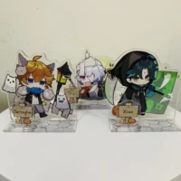 9cm anime game genshin figure diluc tartaglia diluc hu tao ganyu cosplay acrylic stand model desktop decoration fans gift