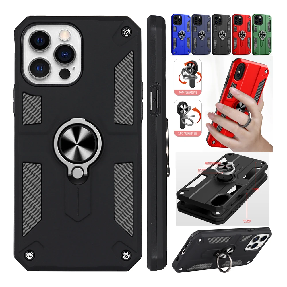 

Hard PC TPU 2 in1 Full Cover For Moto G50 G30 G20 G10 G9 Edge S E7I Power E6S E6 Plus G Stylus 5G 2021 Build-in KickStand Case