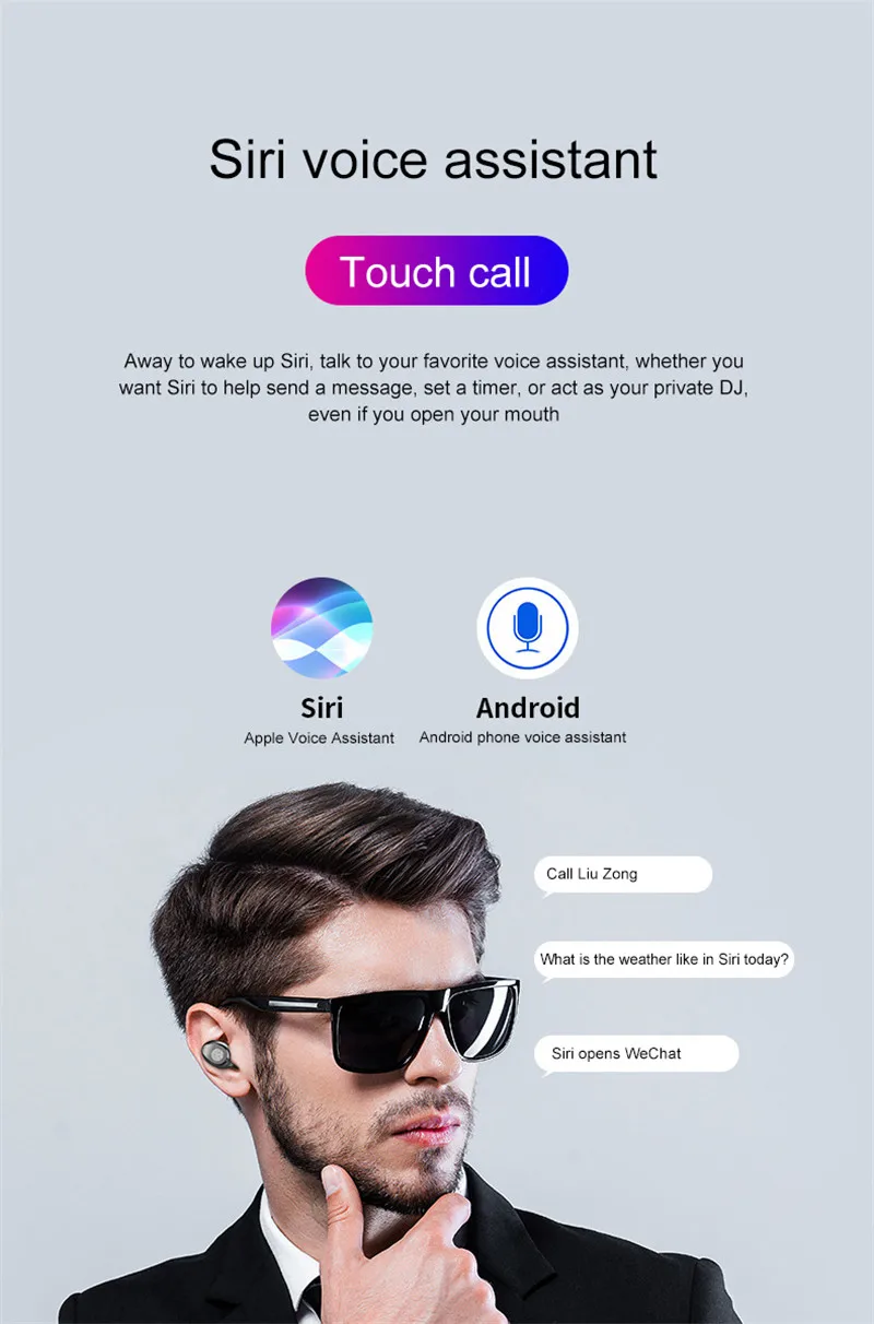 F9 TWS, беспроводные наушники, Bluetooth V5.0, спортивные наушники, светодиодный дисплей, 2000 мАч, внешний аккумулятор, микрофон