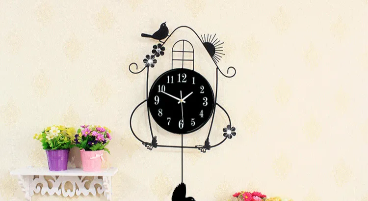 Настенные часы для гостиной креативные минималистичные модные светящиеся