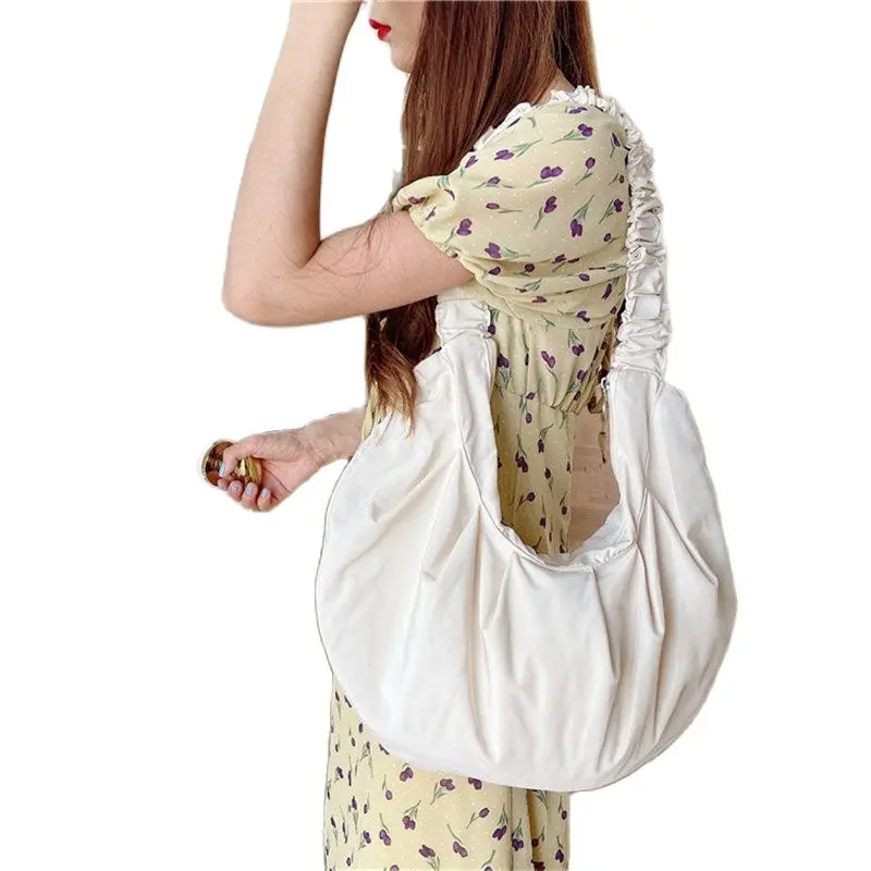 

new season fashion ruched messenger bag women sling bags ladies bag tote large travel bags summer beach shoulder bags