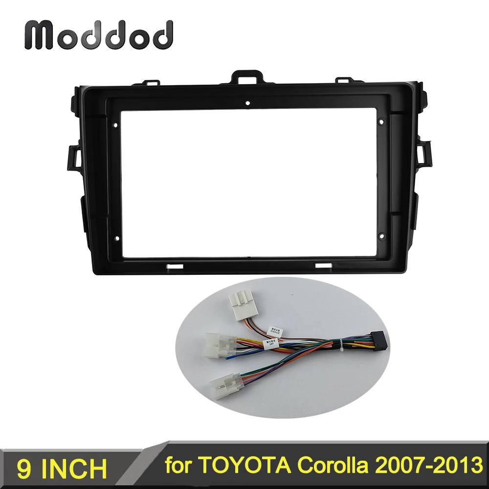 

Car Radio Frame for Toyota Corolla 2008-2010 GPS DVD Audio Fascias Double Din Stereo Panel Dash Refitting Installastion Kit