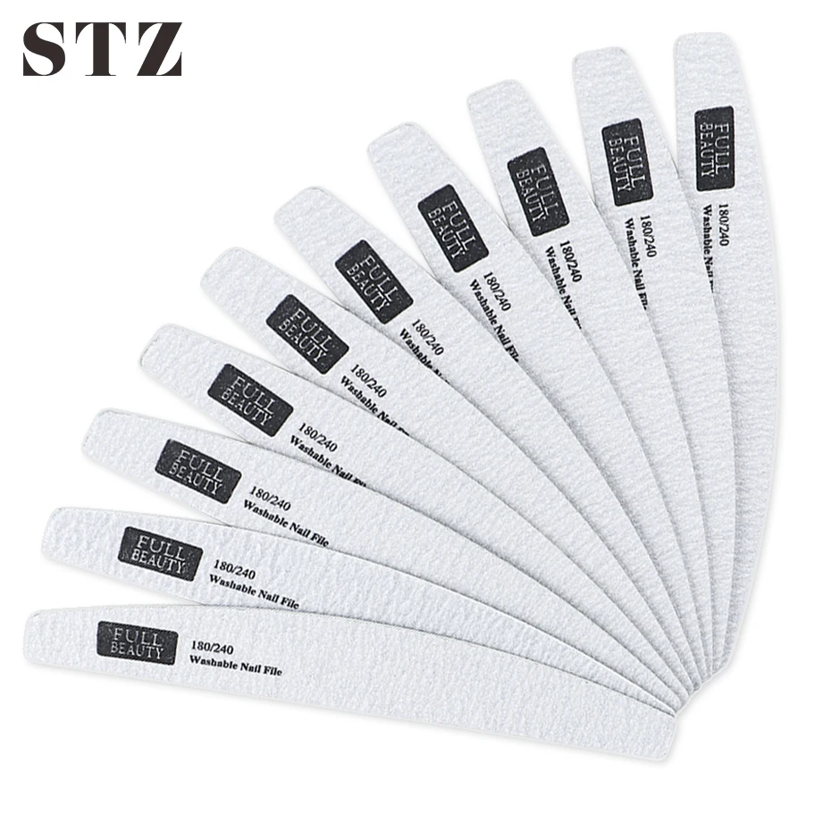 10 шт. деревянные пилочки для ногтей Набор моющихся пилочек профессиональные