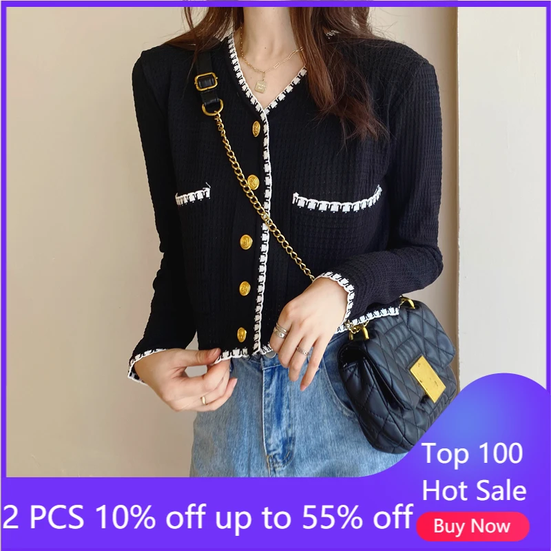 

Женский трикотажный кардиган с длинным рукавом, хлопок, весна-осень, 138 #