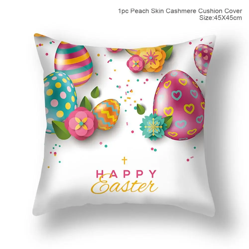 FENGRISE Happy Easter Decoration For Home Egg Pillowcase Rabbit Bunny Party Decor Supplies Gift Favor | Дом и сад