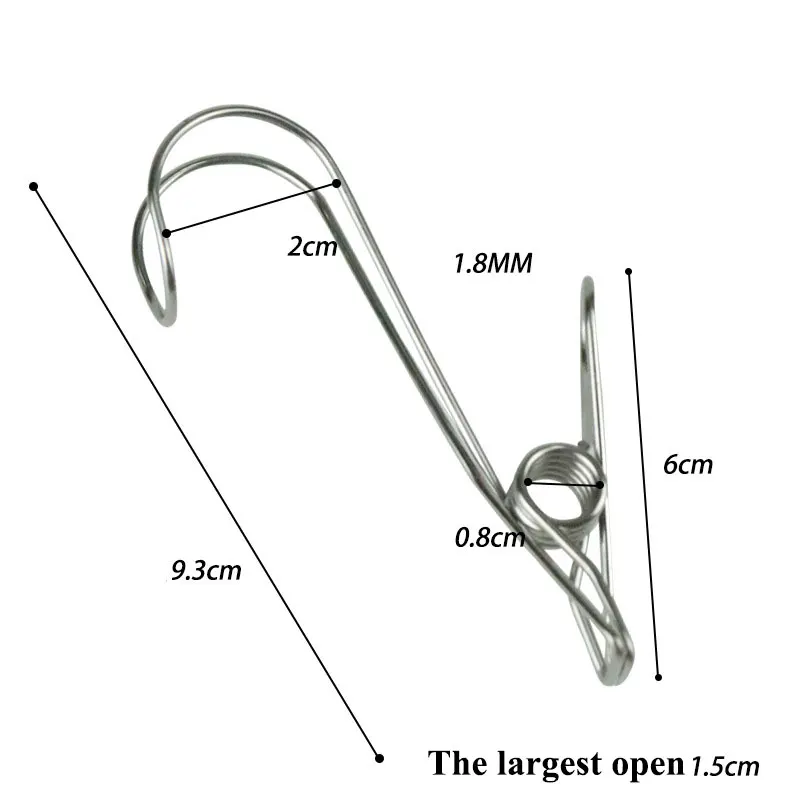 

1pc Wire Clip Special-shaped Clip Household Clamps Kitchen Supplies Clip Multi Purpose Photo Towel Hanger Sheet Clip With Hook