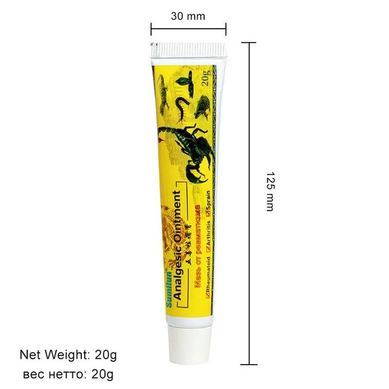 

1pc Analgesic Ointment Relieve Rheumatoid Arthritis Chinese Cream Use Muscle Ache Plaster External Skin Herbal N9E9