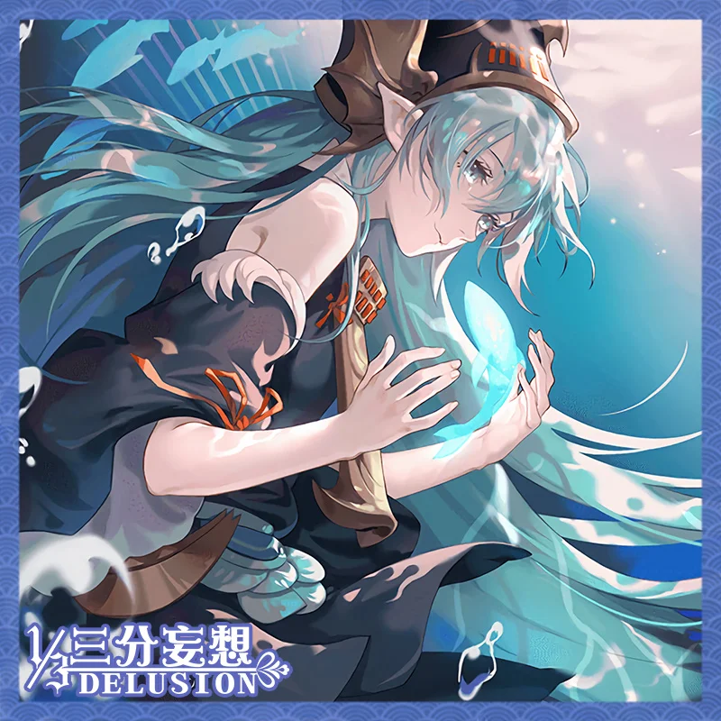 Горячая игра Onmyoji SP Linghai Золотая рыбка японское кимоно Косплей Костюм Униформа