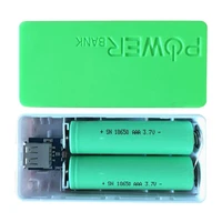 diy mobile power bank for 5600mah 18650 battery general charger external backup battery charger case with key chain