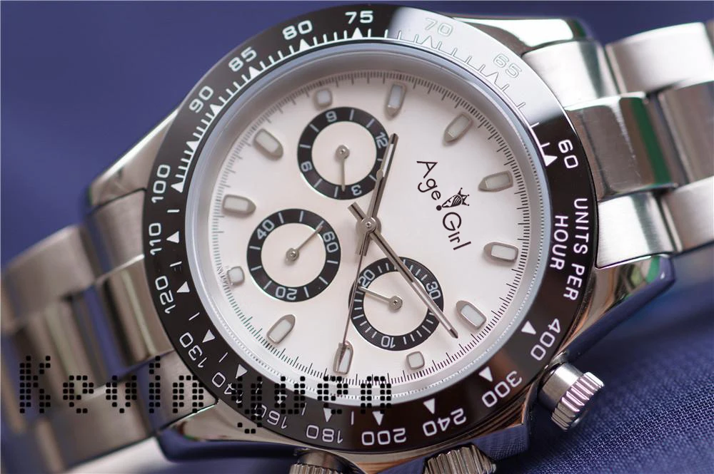 

New Men Automatic Mechanical Watches Black Blue White Stainless Steel Sapphire Ceramic Bezel Sport Watch 40mm AAA+