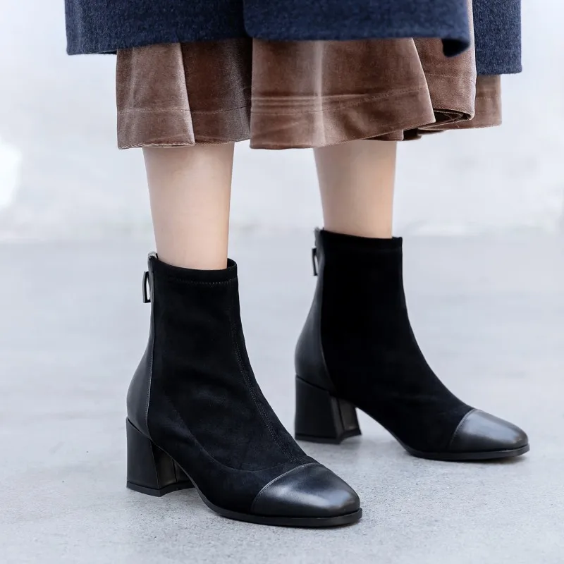 Женские зимние ботинки на молнии спереди и сзади|Женские полусапожки| |