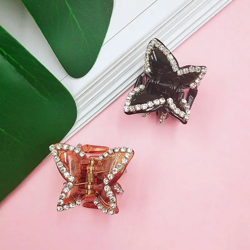 Зажим для волос кофейный/черный 1 шт. 2019|Шпильки и заколки волос| |