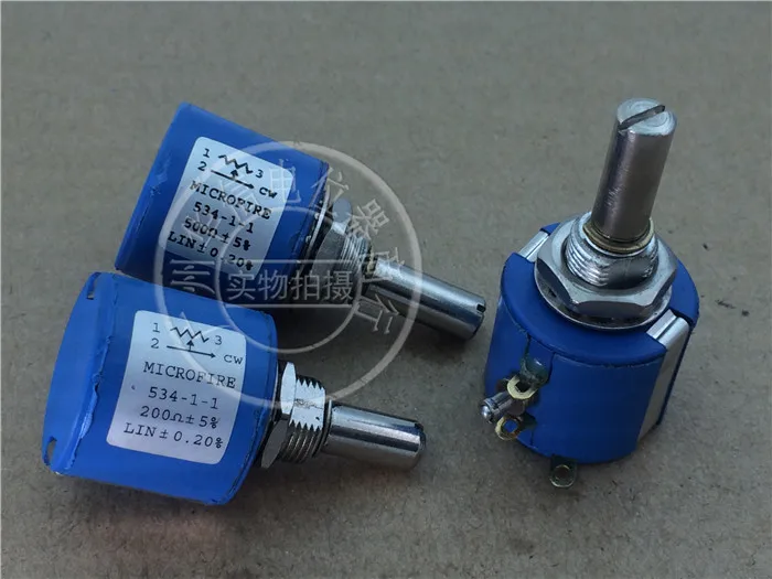 1 шт. 534-1-1 200 евро 500 к для печатной машины многооборотный потенциометр с краном 4