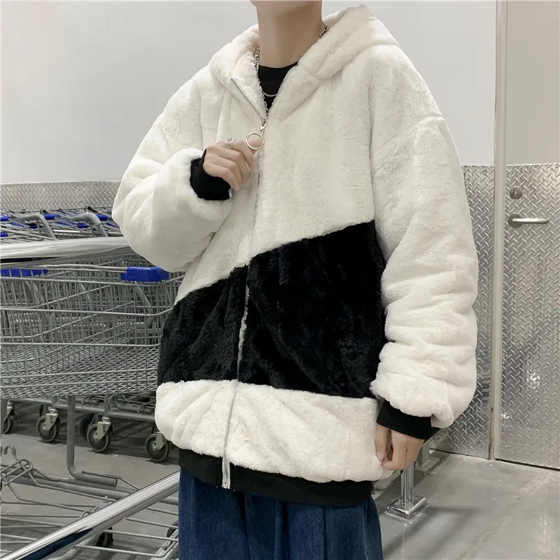 

Students Lambs Coat Handsome Korean Wool Jacket Male Estilo Japones Bluzy Sudaderas Sudadera Con Capucha Moletom Masculino Capuz