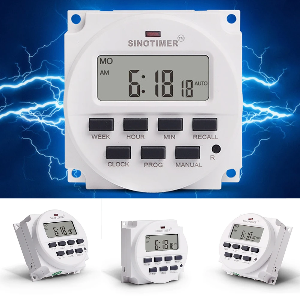 DC 12V LCD экран умный цифровой дисплей автоматическое светодиодное освещение