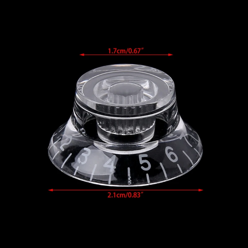 4 шт. регулятор скорости гитары громкости звука для Gibson Les Paul прозрачные детали |