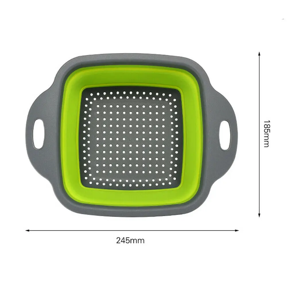 2 шт./компл. телескопическая складная дренажная Корзина Дуршлаг корзина для