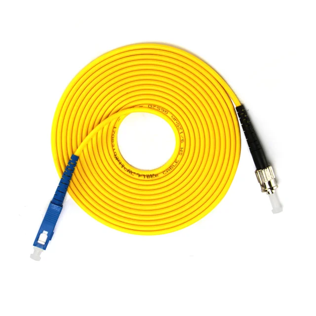 Волоконно оптический кабель SC to ST Перемычка патч корд симплексный одномодовый