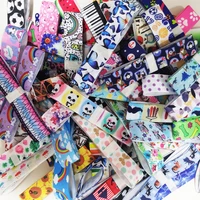 mixed style 10 yards 22mm 25mm 38mm 75mm lovely cartoon printed grosgrain ribbon hairbow girl ribbon random delivery