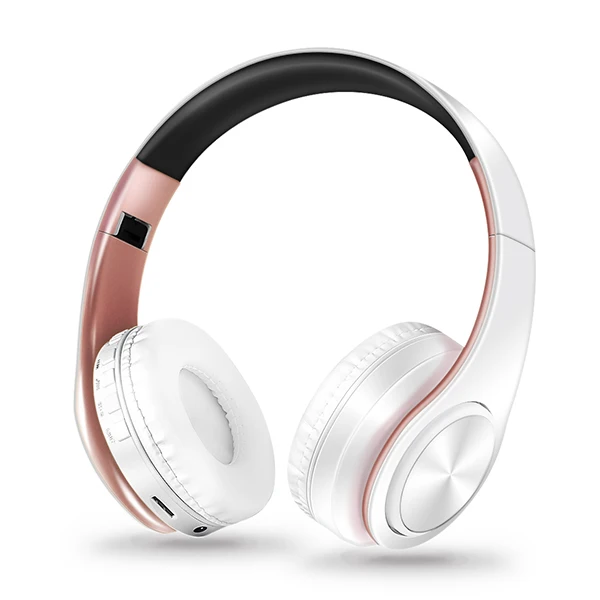 white rose gold AYVVPII плеер без потерь bluetooth наушники с микрофоном беспроводная стерео гарнитура музыка для Iphone samsung Xiaomi mp3 спортивные - Цвет: white rose gold