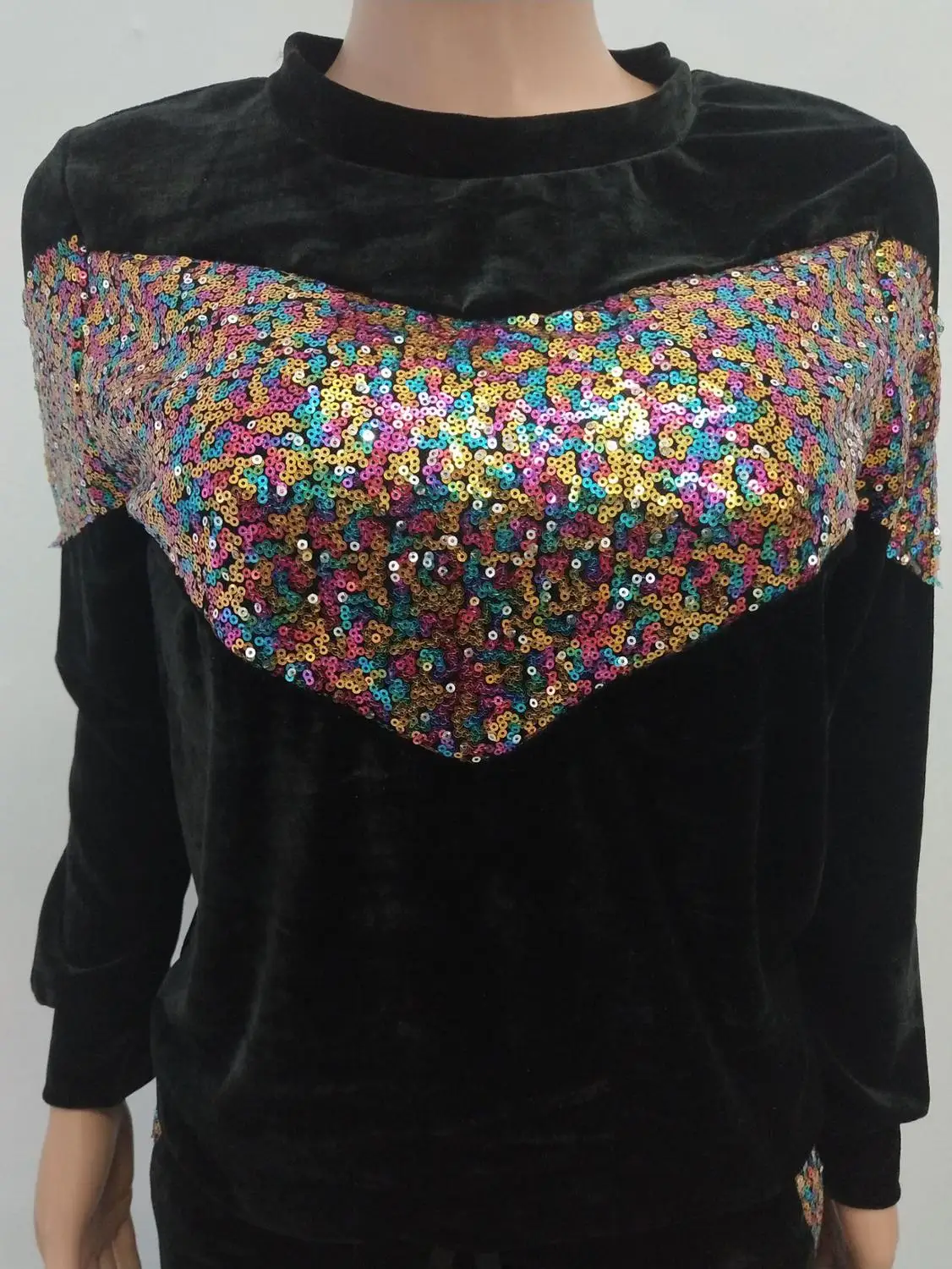 женские наборы Осенне-зимний женский Велюровый комплект из двух предметов