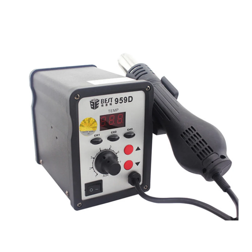 BEST 959D 700 вт SMD сварочная станция горячего воздуха паяльная с светодиодный вым