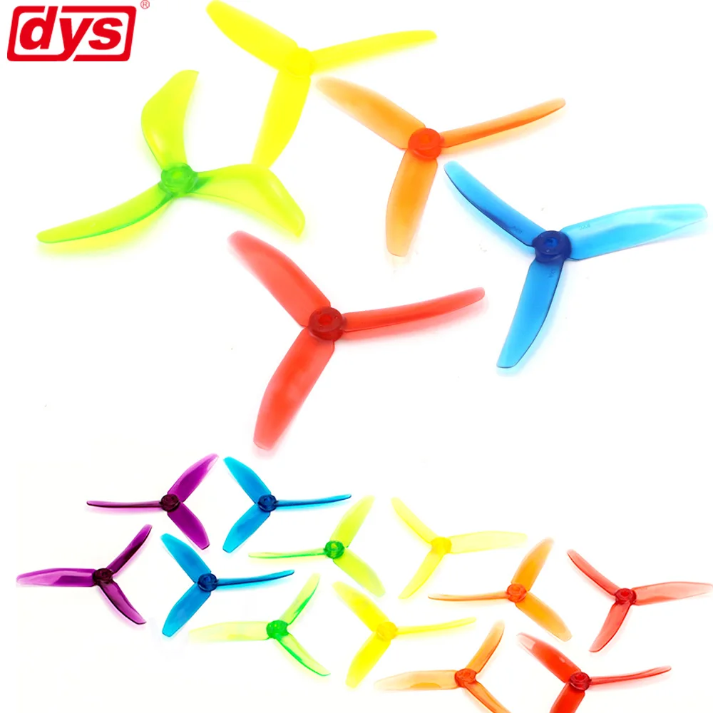 Пропеллеры DYS 5040 XT50403 с тремя лезвиями CW CCW FPV Prop PC материал желеобразный цвет (10