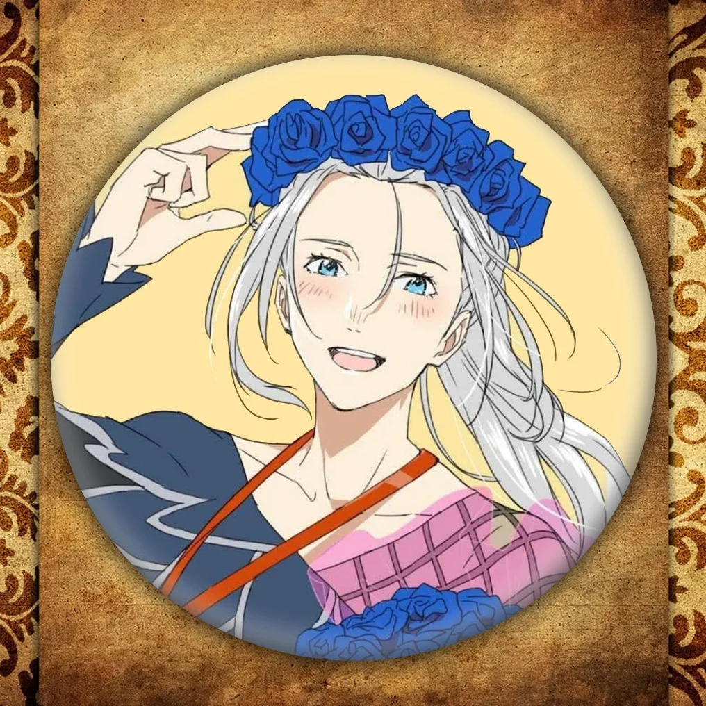 Японское аниме Юри! Брошь на льду в виде японского мультфильма Юрия кацуки сумки