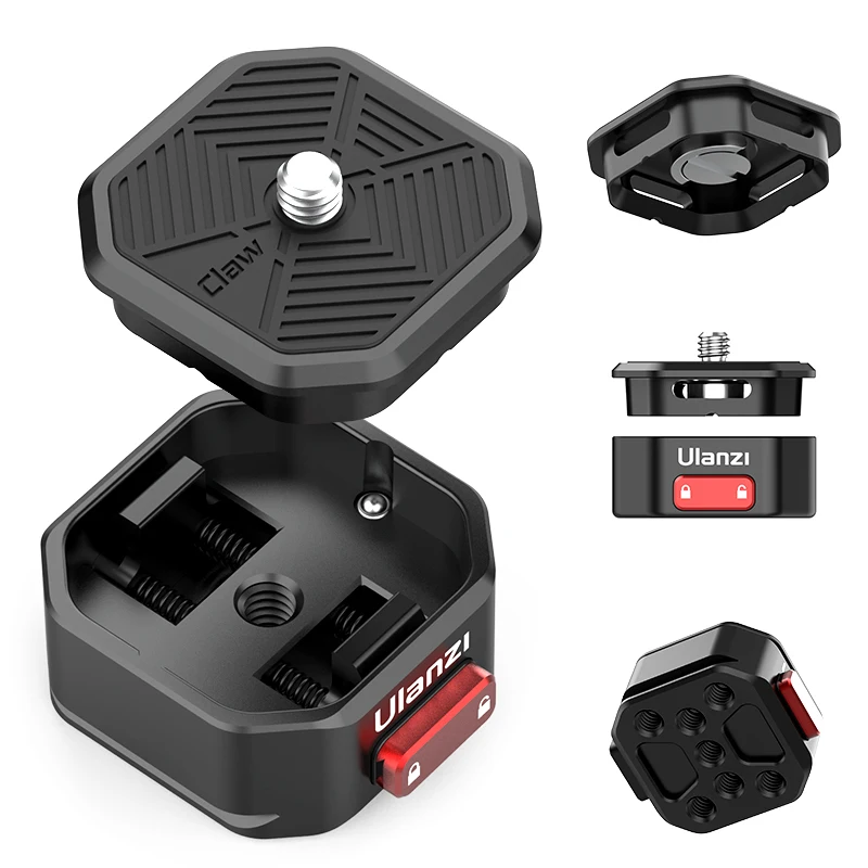 Быстросъемная пластина зажим Ulanzi с креплением на плечо Зажим для ремня адаптер