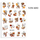 3D наклейки для ногтей, эскиз, цветок, лилия, слайдер, наклейки, милый дизайн, клейкие наклейки для маникюра, наклейки, наклейки