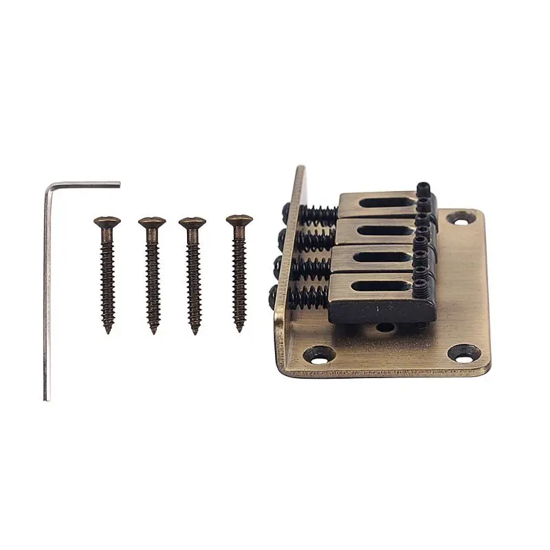 4 String Vintage Bridge for Cigar Box Guitar Ukulele Parts Accessories | Спорт и развлечения