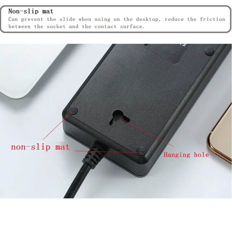Удлинитель питания с 3 USB разъемами на переменном токе универсальный адаптер для