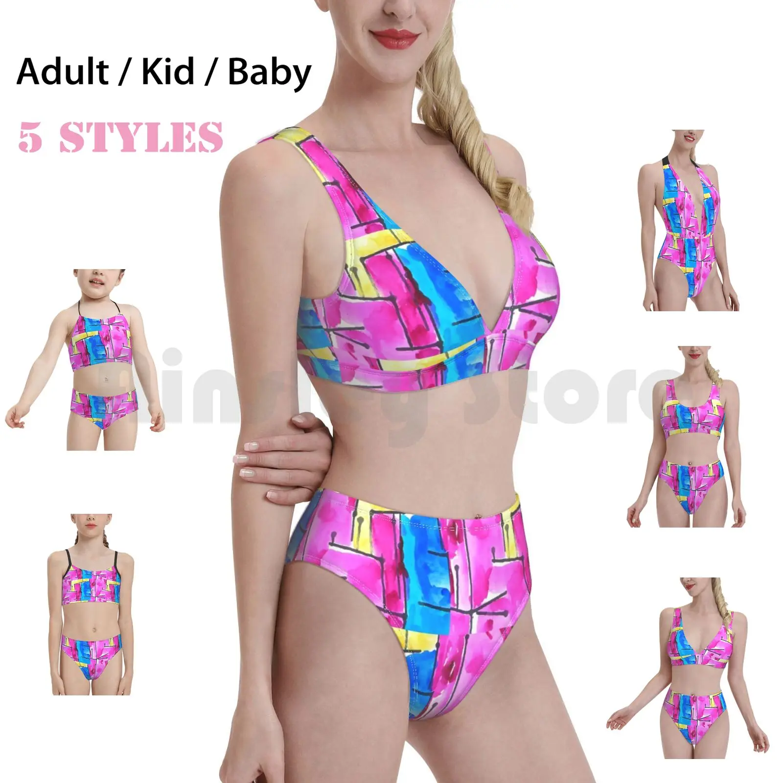 Безымянный 6 купальник бикини Мягкий Высокая Талия Oma умов через искусство Scripps |