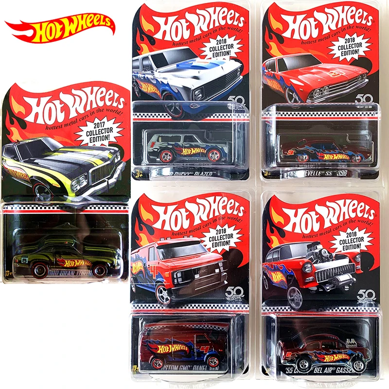 

Original Hot Wheels Cars Red Line Club 70 CHEVY BLAZER Collector Edition 50th Anniversary 1/64 Diecast Metal Car Toys Gift Kids
