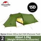 Палатка туристическая Naturehike Opalus, Ультралегкая портативная Водонепроницаемая Всесезонная палатка для кемпинга, 15D 20D40D, на 3-4 человек