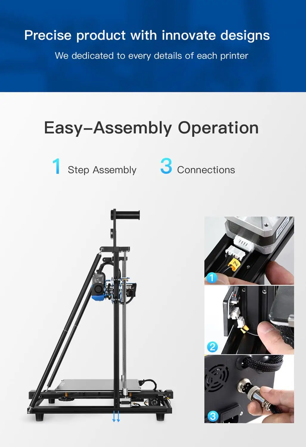 3D принтер Creality устройство для изготовления объемных изделий большие размеры