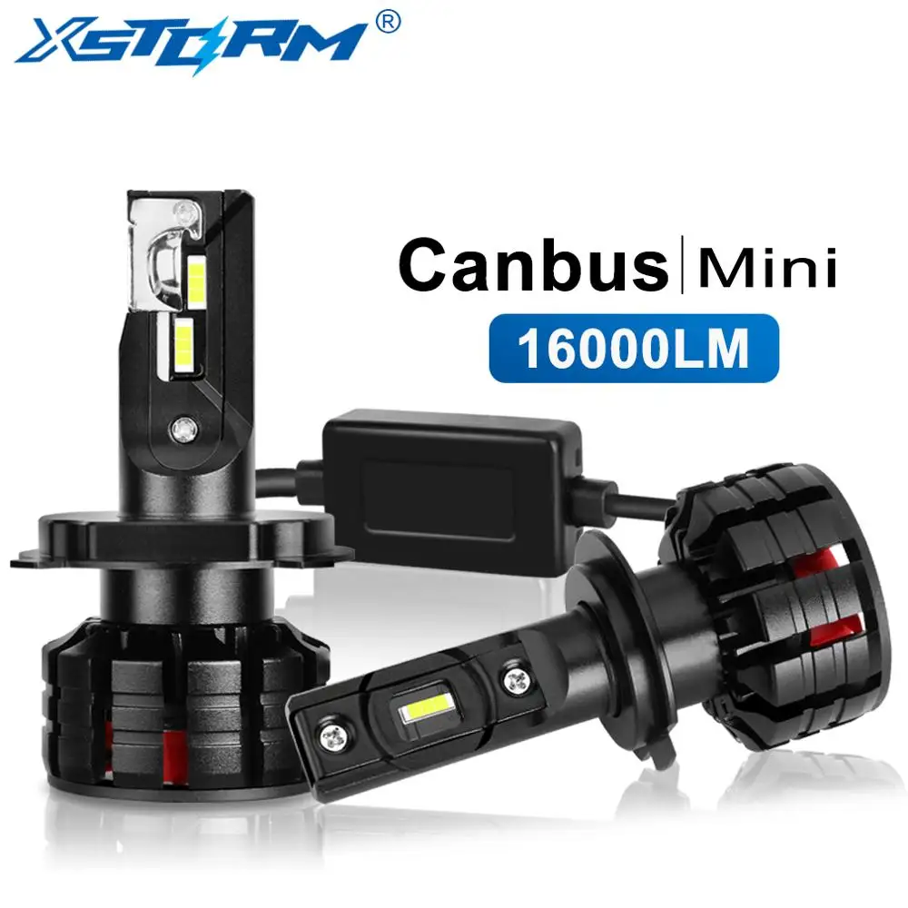 Мини Canbus H4 Led H7 H1 H3 H8 H11 HB3 9005 HB4 9006 лампада туман светильник s 16000LM турбо автомобиль
