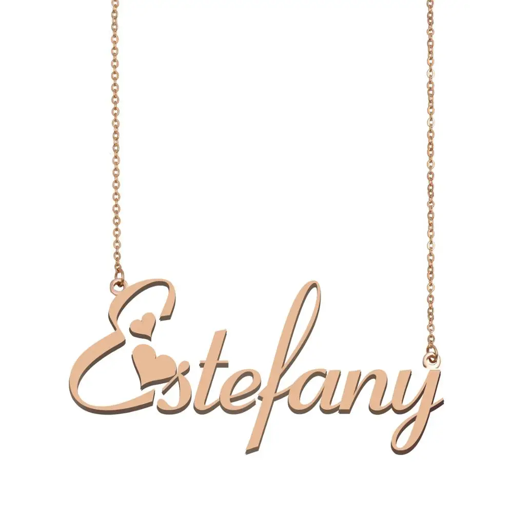 

Estefany Name Necklace , Custom Name Necklace for Women Girls Best Friends Birthday Wedding Christmas Mother Days Gift