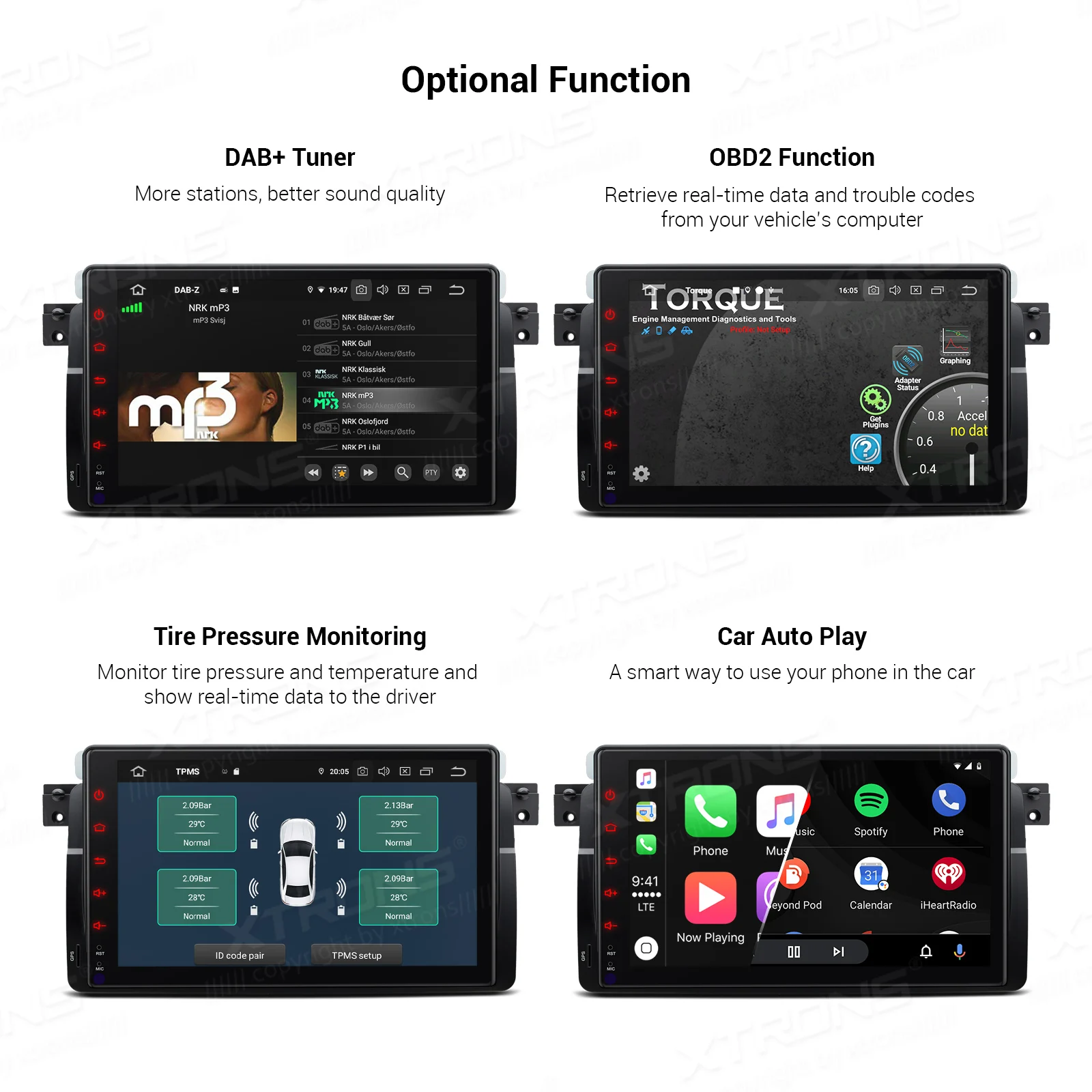 XTRONS 9'' Android 10.0 Qualcomm Bluetooth 5.0 Car Multimedia Radio Player GPS For BMW E46 Sedan Rover 75 MG ZT NO DVD | Автомобили