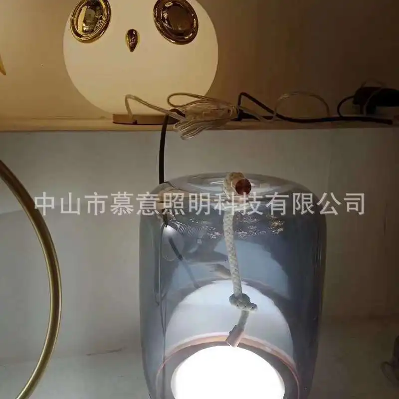 Современные итальянские настольные лампы из плавкого стекла прикроватные