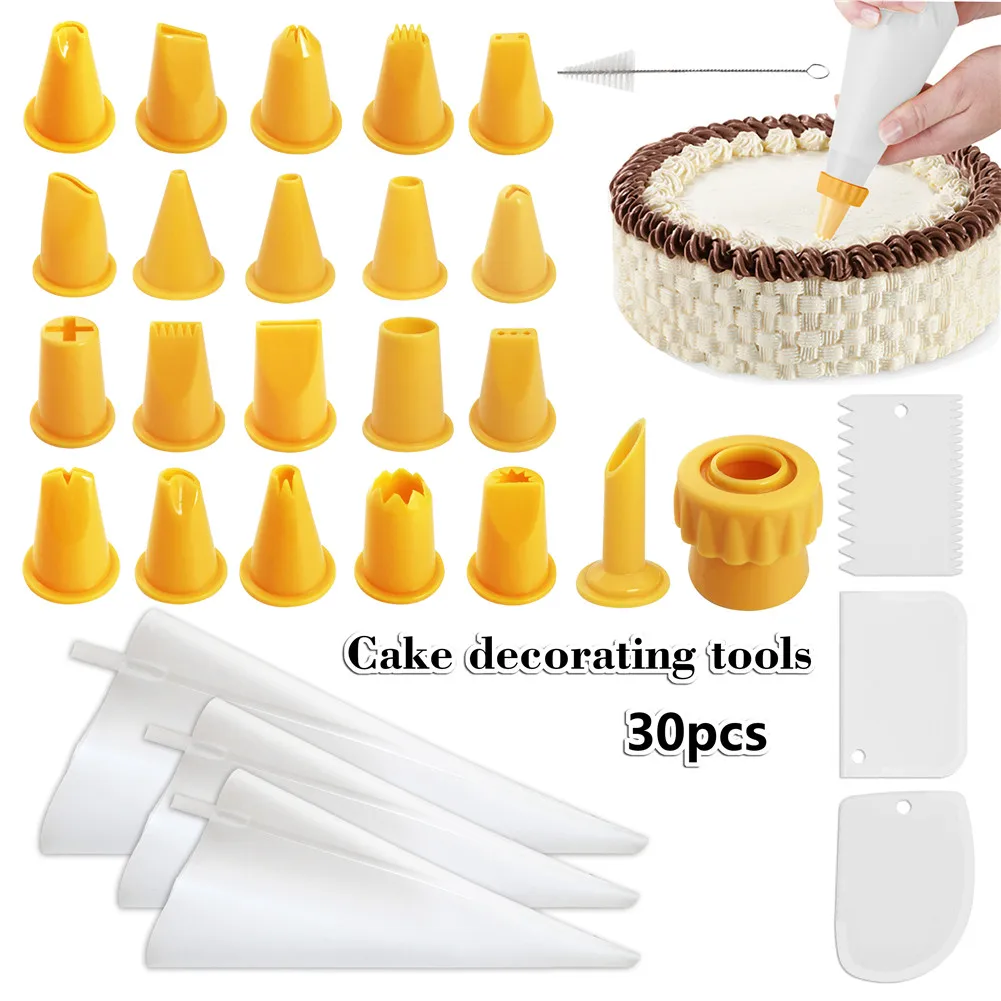 30 шт. Набор кондитерских наконечников для выпечки кексов|Наборы насадок| |