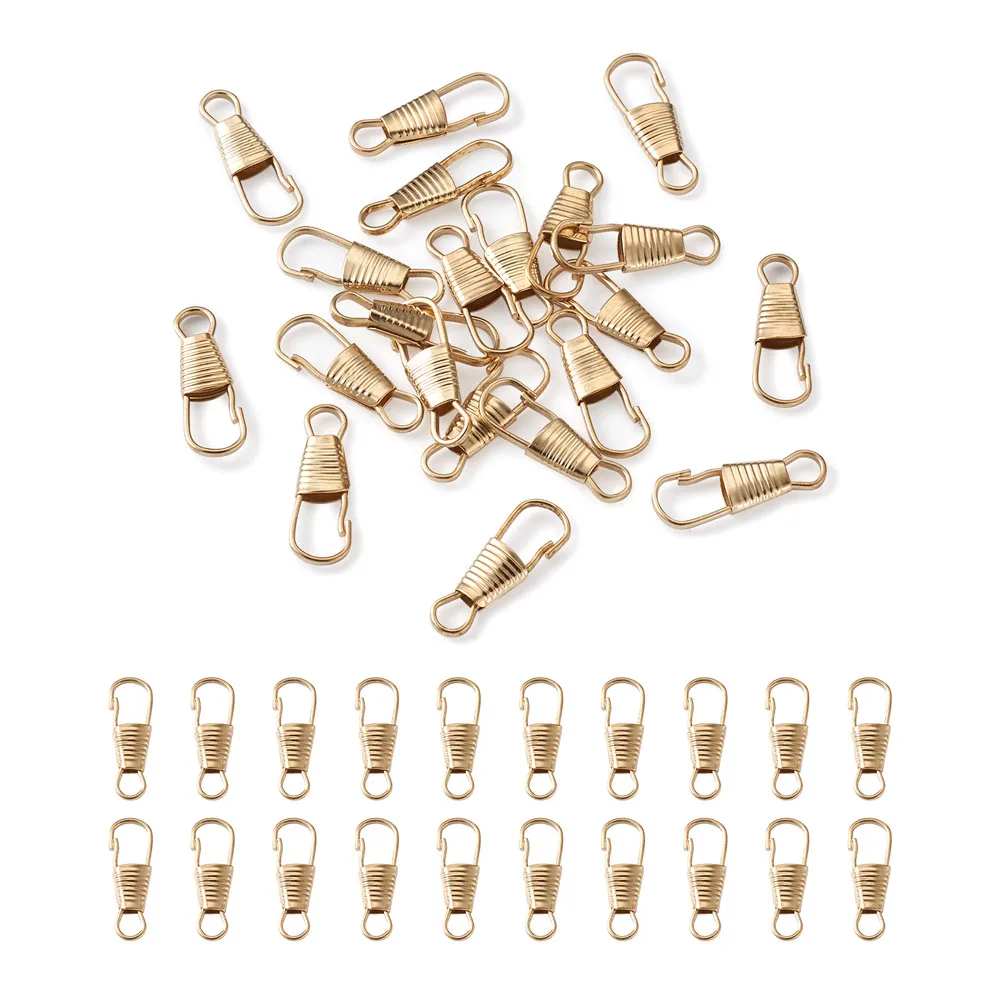 

100 шт./лот оптовая продажа, фурнитура для застежки брелока светло-золотого цвета, фурнитура «сделай сам» для изготовления брелоков