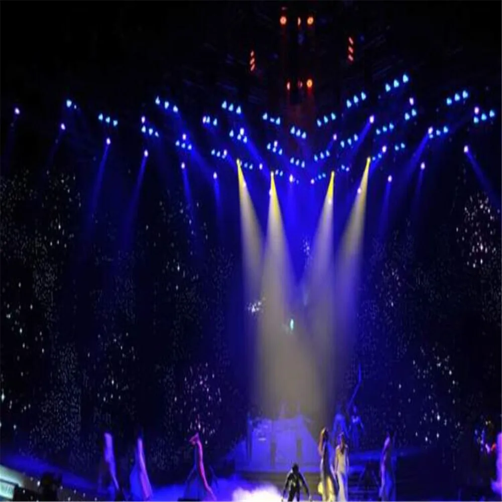 

Высококачественная огнестойкая ткань синие белые цвета блестящие светодиодные занавески swag свадебные декорации Бесплатная доставка