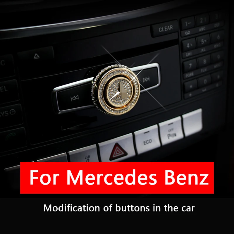 Для Mercedes Benz C/E/G/A/SL/SLS/AMG/CLA/GLA/GLK/GL серия алмазов модификация логотипа кнопок в