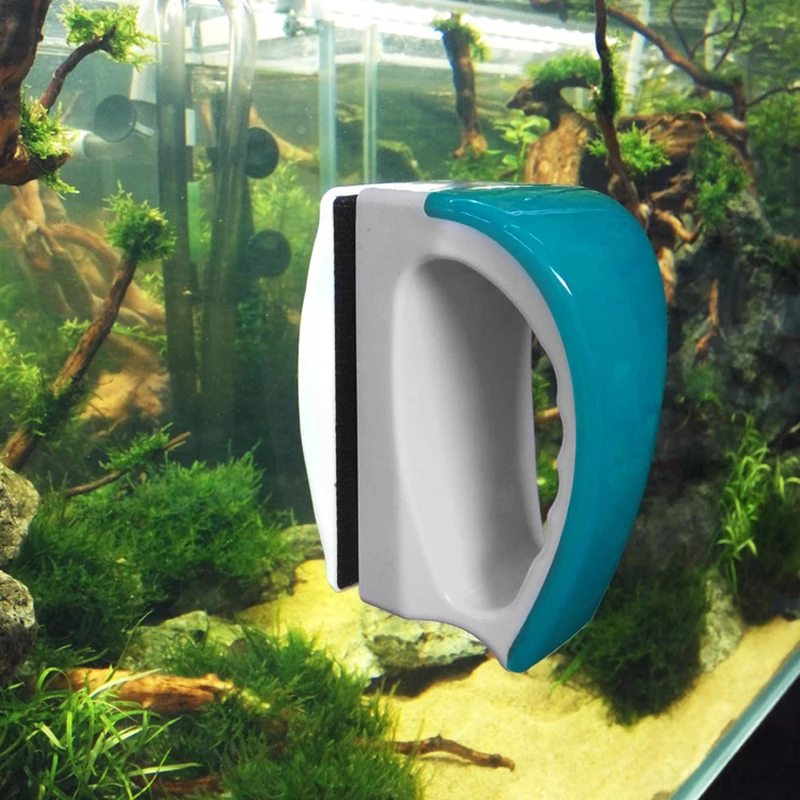 

Мини-аквариумный магнитный очиститель для аквариума стеклянная щетка магнитные сильные магнитные чистящие мертвые концы без царапин SP99