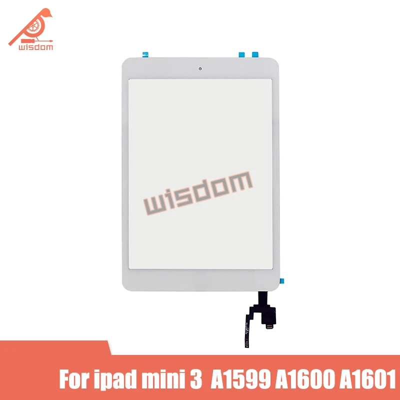 Полный новый сенсорный экран для iPad Mini 3 стеклянный дигитайзер кнопка домой с IC