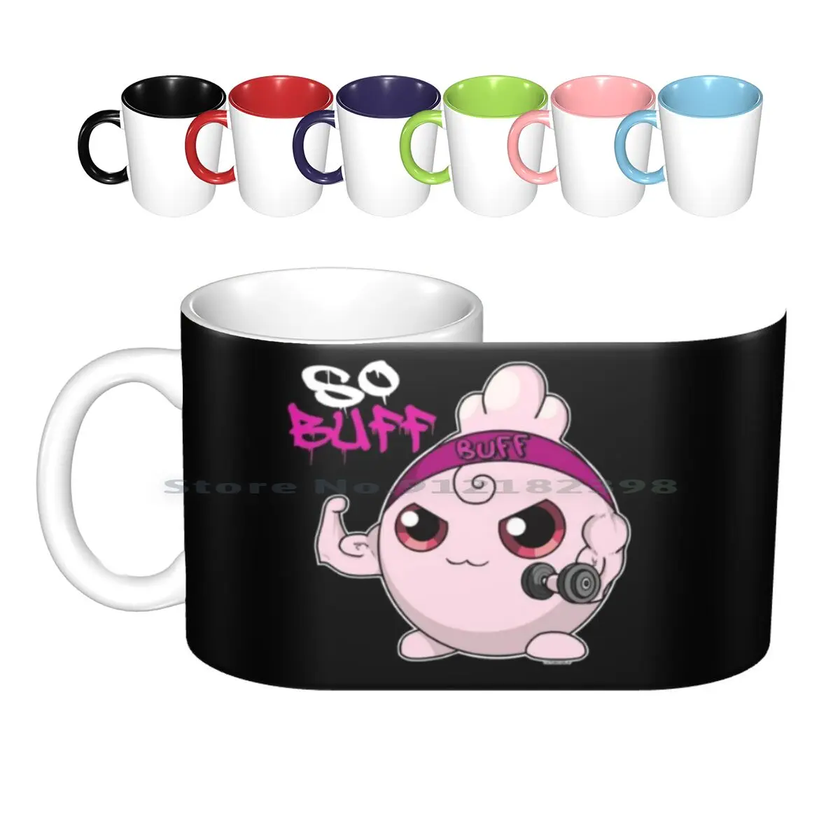 

So Ceramic Mugs Coffee Cups Milk Tea Mug Workout Gym Exercise Training Weights Bodybuilding Catdinosaur Fitness Creative