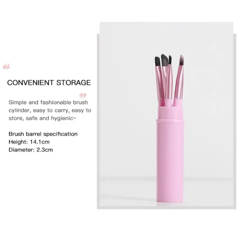 

5pcs/set Makeup Brush Sets Portable Face Makeup Powder Eyeshadow Brush Rich Soft Hairs Makeup Tools